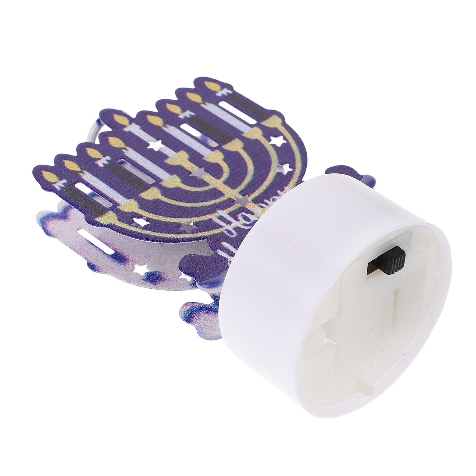 Paraffin Wax - IJzeren LED-vlamloze Hanukkah-kaarsen, elegante menorah-decoratie voor