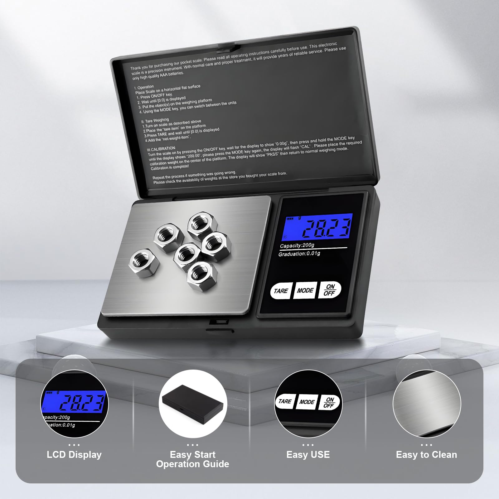 Candle Wax Scale - Mini Digitale Zakweegschaal 0,01g Hoge Precisie