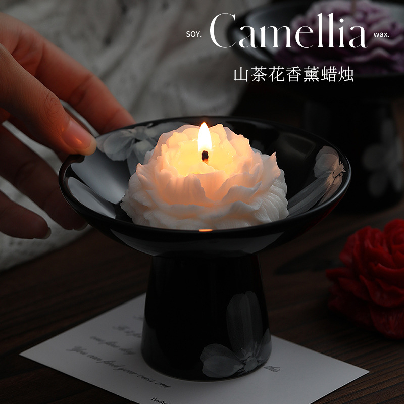 Soy Wax - Camellia geurkaarsen eenvoudig geavanceerd gevoel yoga