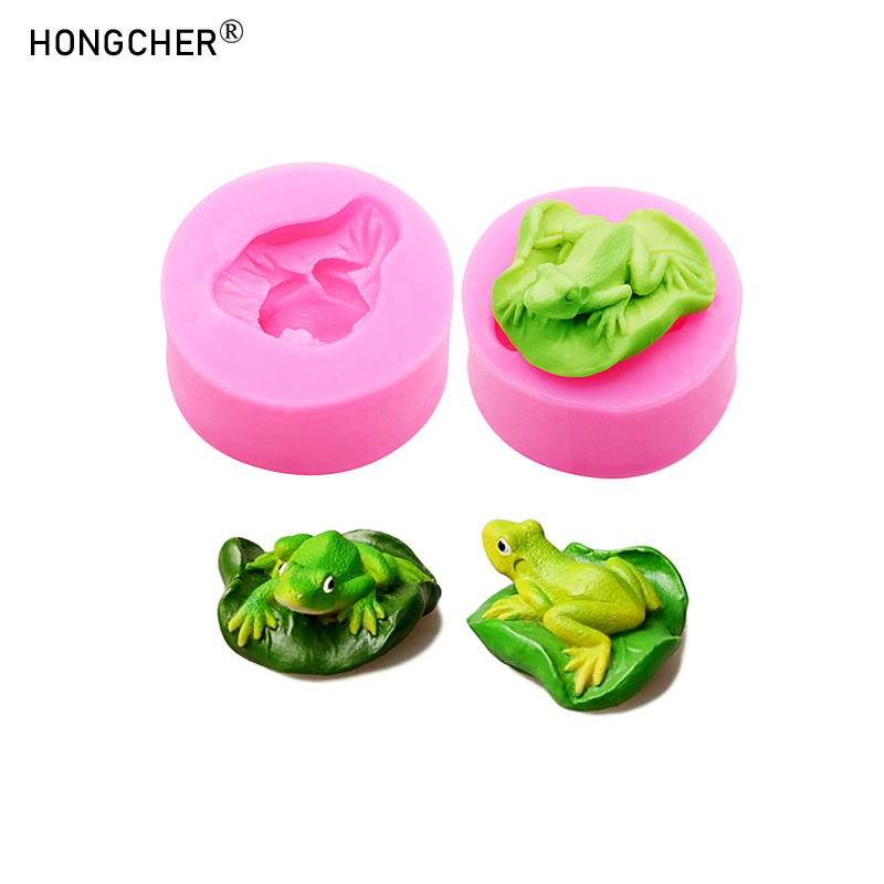 Candle Molds - Lotusblad Kikker Hars Micro Landschap Decoratie