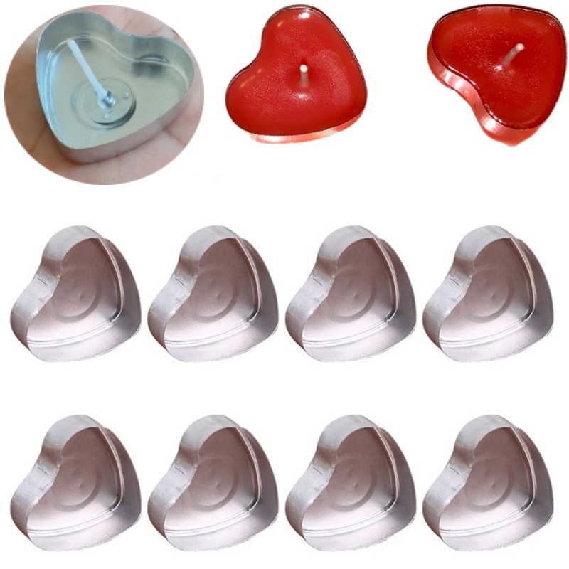 100 Sets hartvormige Lege Alum - Candle Containers recensie en prijs