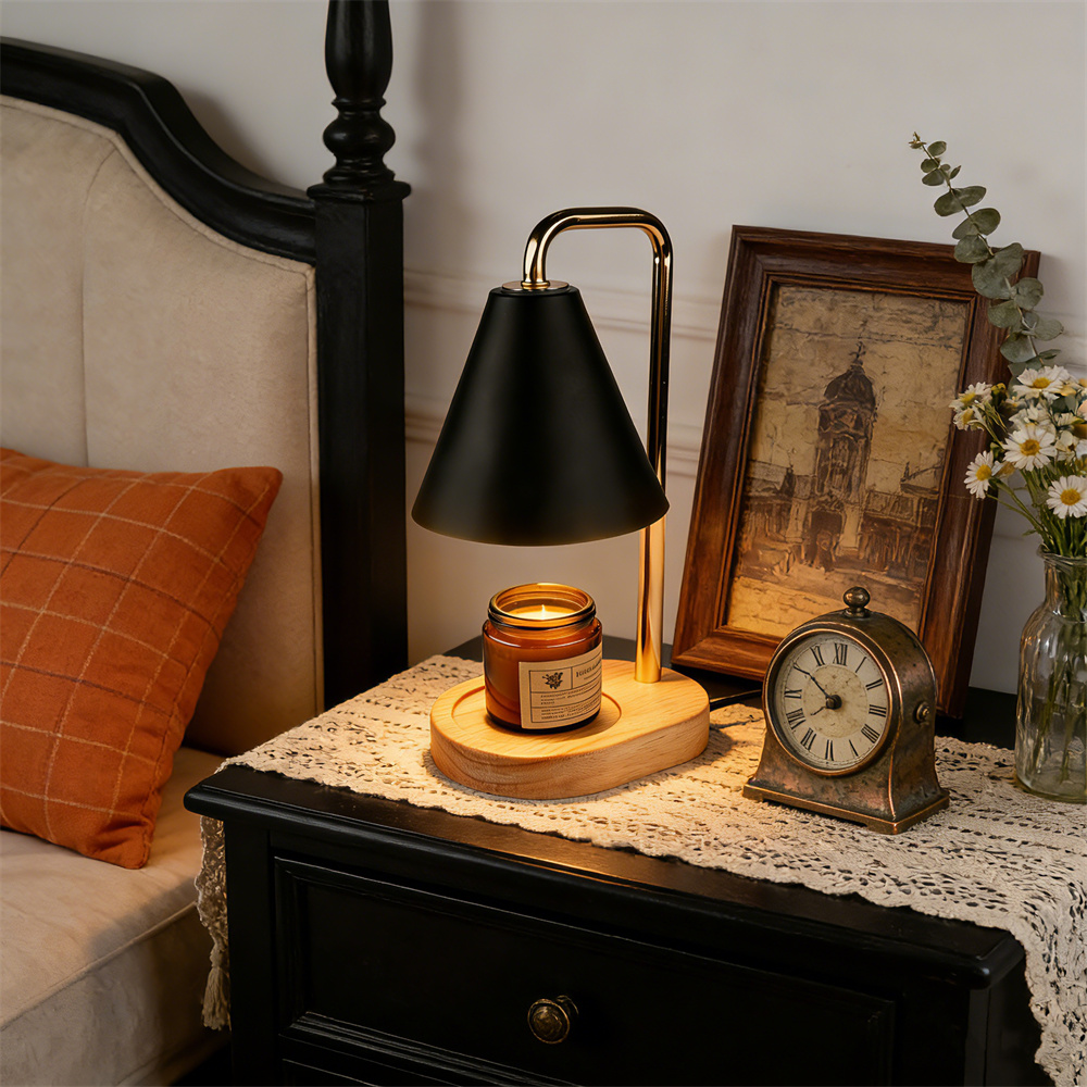Zwarte kaarsenwarmerlamp met t - Wax Melts recensie en prijs