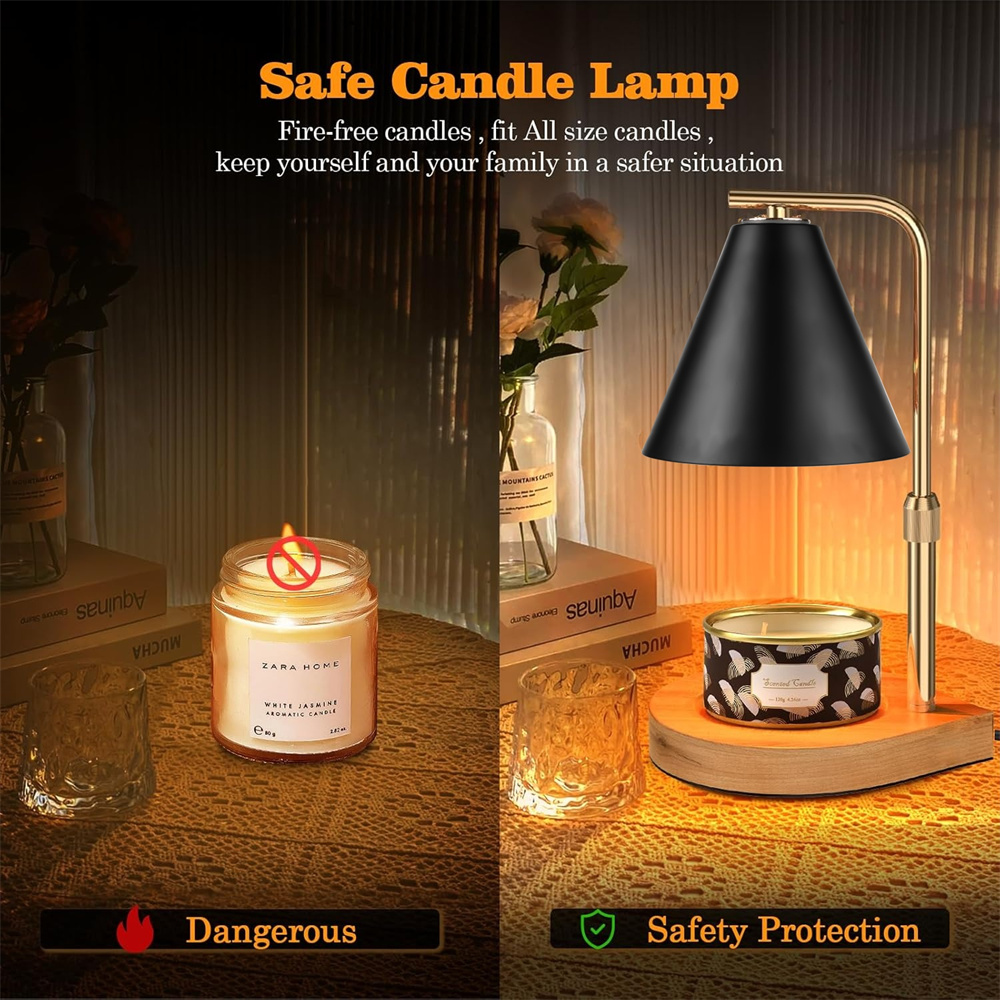 Zwarte kaarsenwarmerlamp met t - Wax Melts recensie en prijs