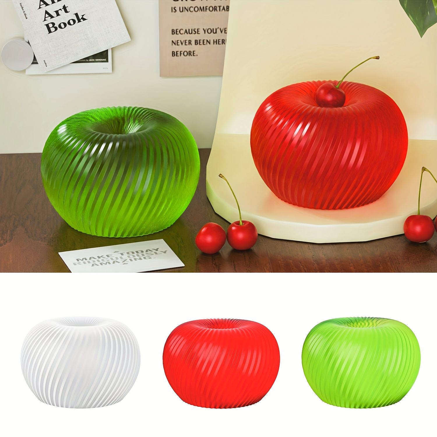 Een trendy rode appelvormige s - Candle Molds recensie en prijs