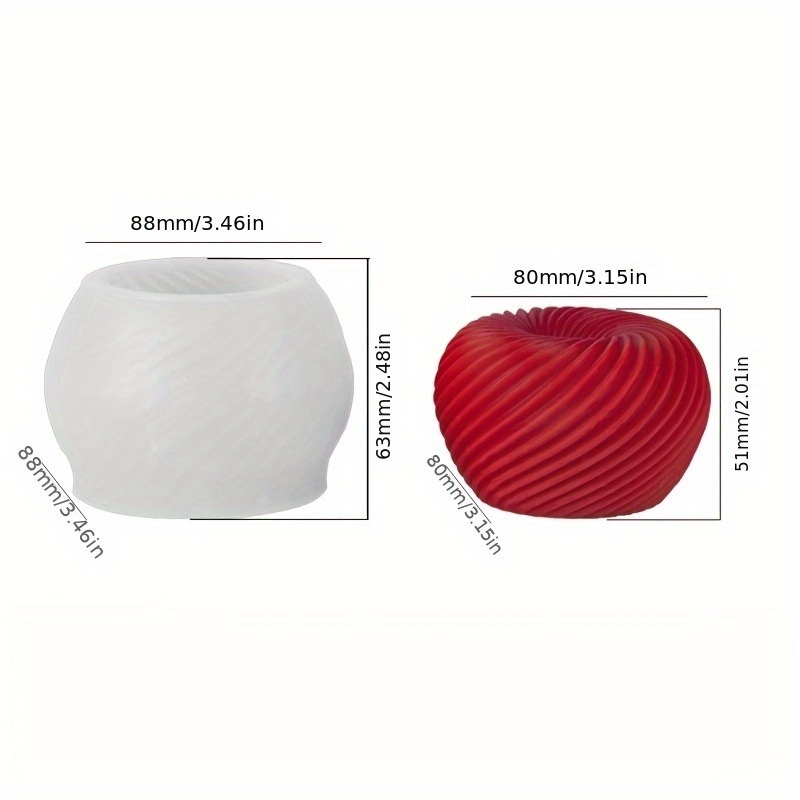 Een trendy rode appelvormige s - Candle Molds recensie en prijs
